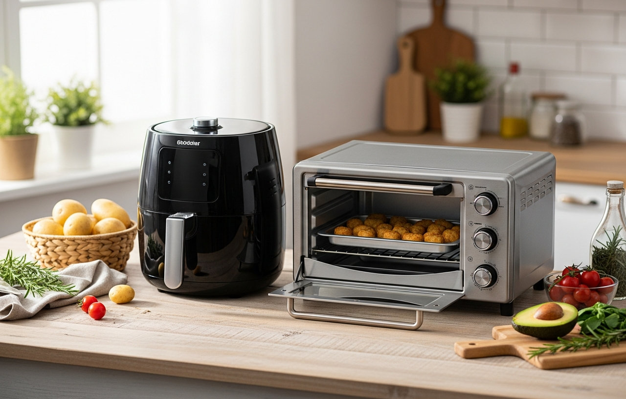 Compact Air Fryer vs. Toaster Oven: Small Appliance Showdown