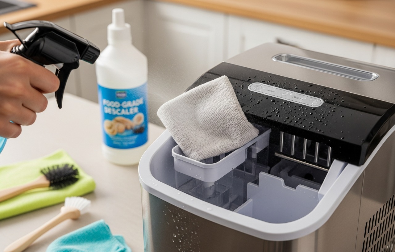 How to Clean a Countertop Ice Maker (step by step)