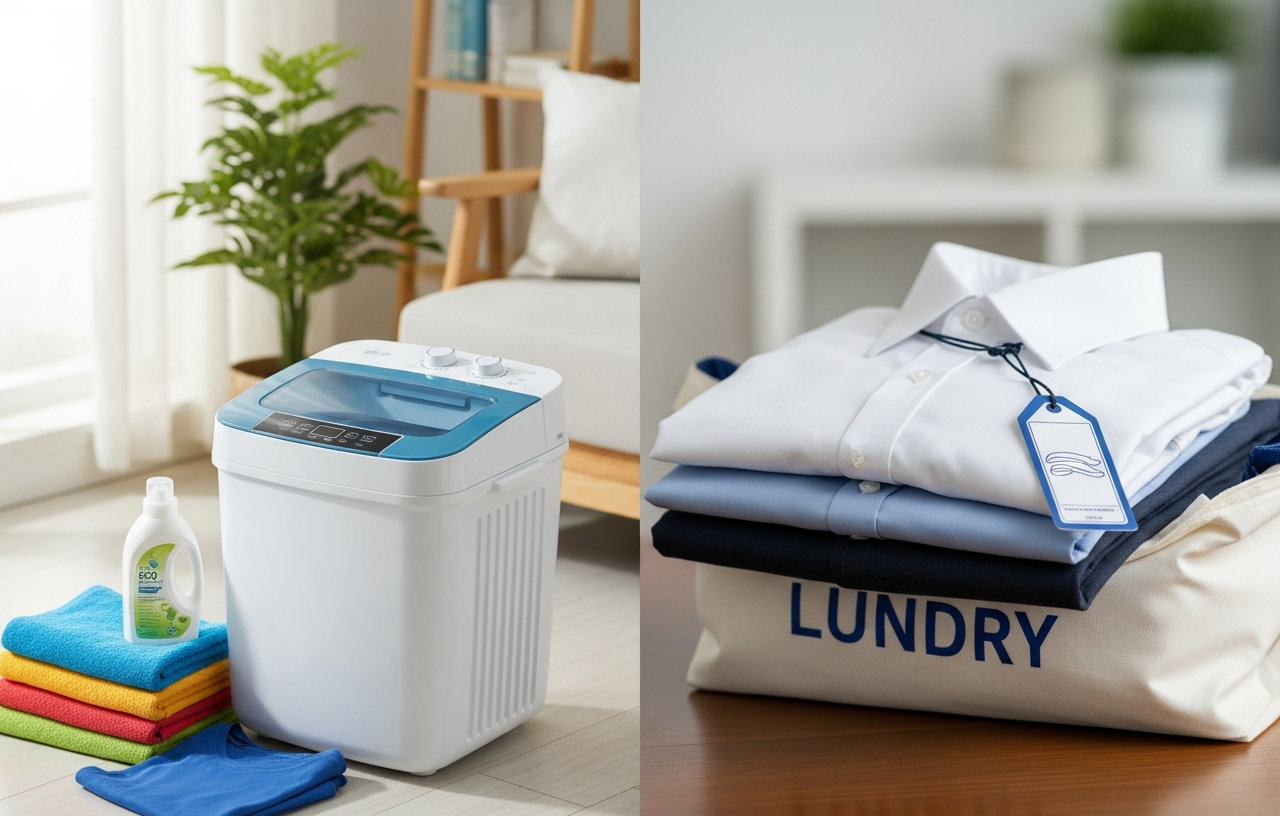 Portable Washing Machine vs. Laundry Service: Cost & Convenience