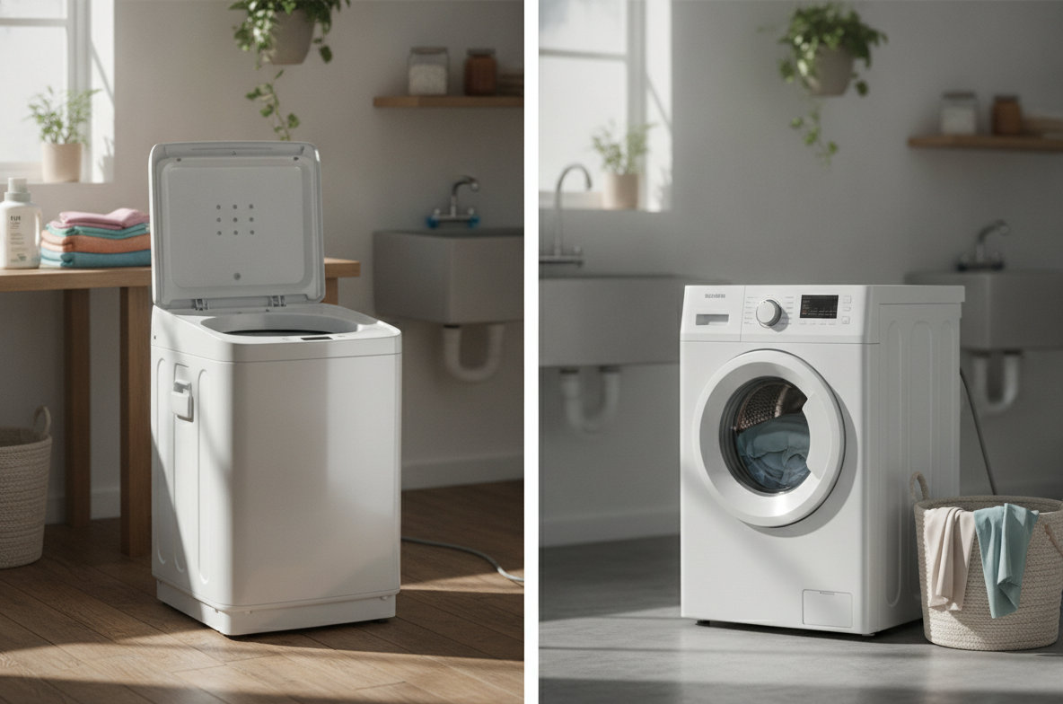 Top Load vs. Front Load Portable Washing Machine Comparison